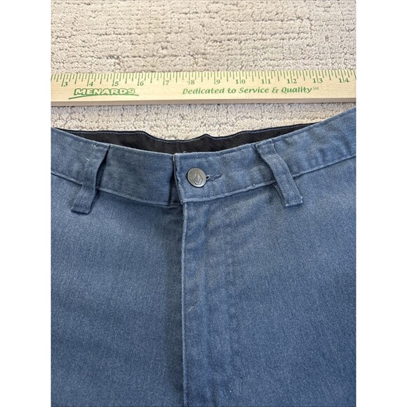 Volcom Chino Khaki Shorts Mens Size 32 X 10 Blue Cotton/Polyester - Picture 10 of 11